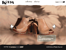 Tablet Screenshot of korksfootwear.com